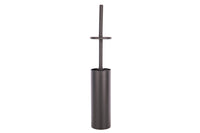 Cofan – Escobillero de Baño Negro Mate | Diseño Redondo | Acero Inoxidable | 9,1 x 9,1 x 39 cm