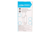 Cofan – Escobillero de Pared Negro Mate Ribeira | Diseño Redondo | Acero Inoxidable | 9,1 x 12,9 x 39 cm