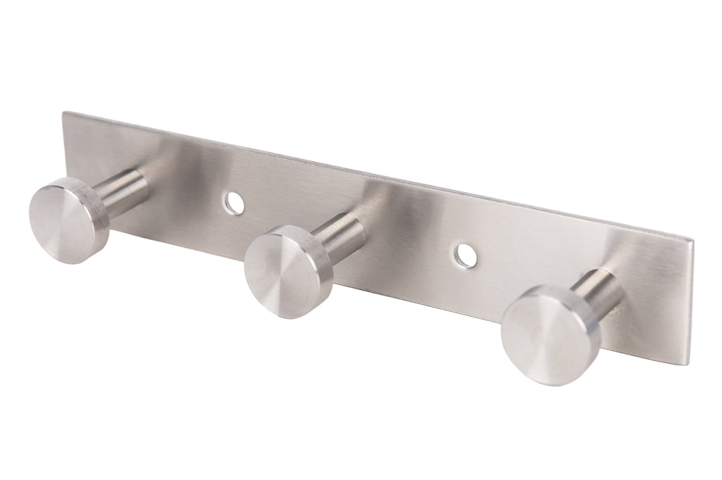 Cofan – Perchero de Pared Acero Inoxidable 304 | Diseño Moderno | Disponible con 3, 4 o 6 Colgadores