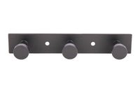 Cofan – Perchero de Pared Negro Mate | Acero Inoxidable | Disponible con 3, 4 o 6 Colgadores