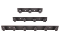 Cofan – Perchero de Pared Negro Mate | Acero Inoxidable | Disponible con 3, 4 o 6 Colgadores