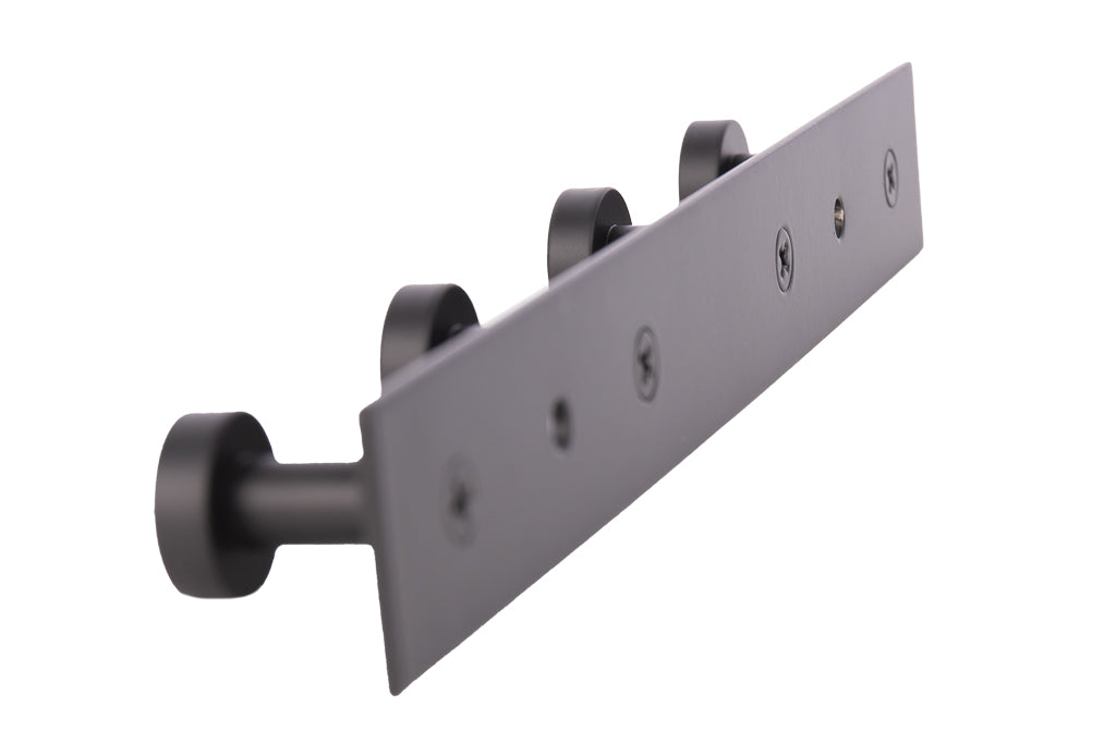 Cofan – Perchero de Pared Negro Mate | Acero Inoxidable | Disponible con 3, 4 o 6 Colgadores