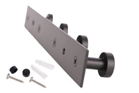 Cofan – Perchero de Pared Negro Mate | Acero Inoxidable | Disponible con 3, 4 o 6 Colgadores