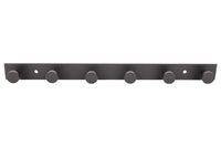 Cofan – Perchero de Pared Negro Mate | Acero Inoxidable | Disponible con 3, 4 o 6 Colgadores