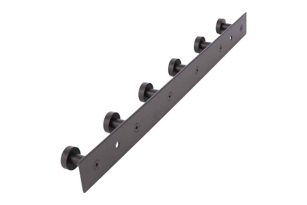 Cofan – Perchero de Pared Negro Mate | Acero Inoxidable | Disponible con 3, 4 o 6 Colgadores