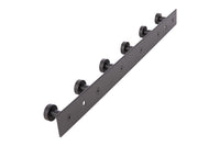 Cofan – Perchero de Pared Negro Mate | Acero Inoxidable | Disponible con 3, 4 o 6 Colgadores