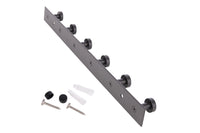 Cofan – Perchero de Pared Negro Mate | Acero Inoxidable | Disponible con 3, 4 o 6 Colgadores