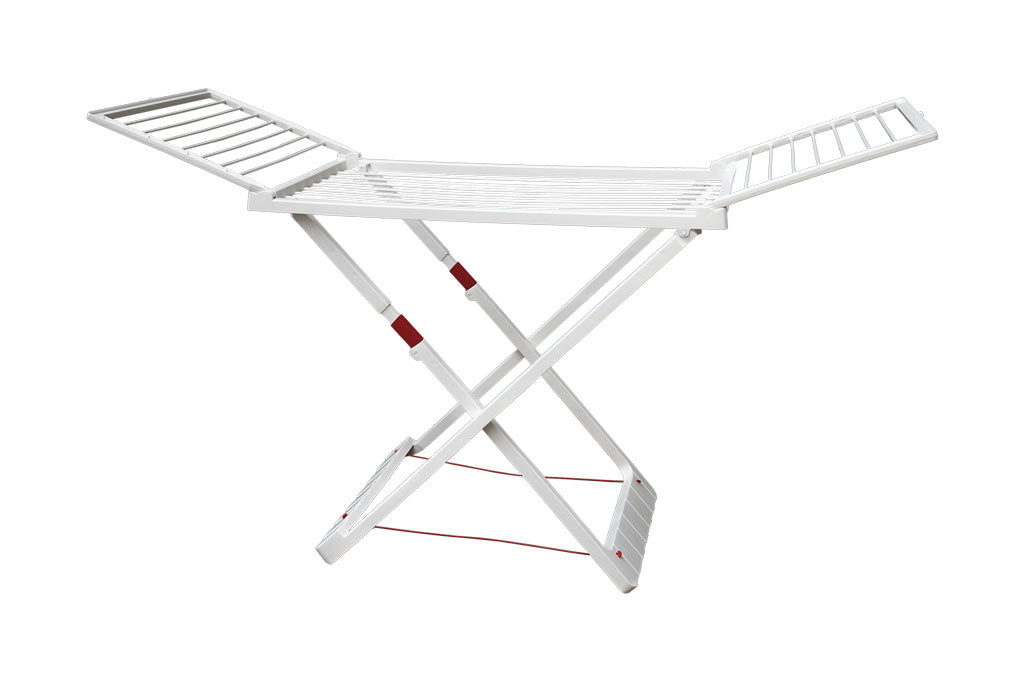 Cofan – Tendedero de Resina Blanca con Alas | 20 m de Tendido | Resistente a Intemperie y UV | Plegable