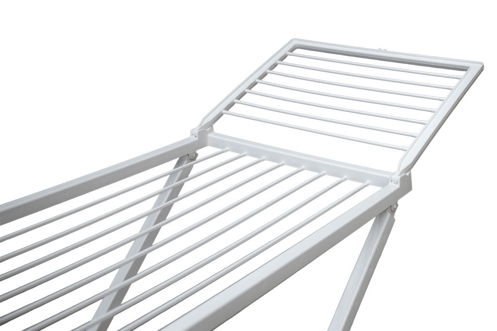 Cofan – Tendedero de Resina Blanca con Alas | 20 m de Tendido | Resistente a Intemperie y UV | Plegable