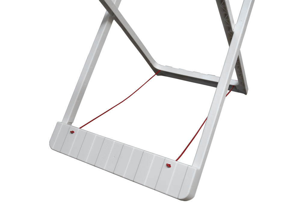 Cofan – Tendedero de Resina Blanca con Alas | 20 m de Tendido | Resistente a Intemperie y UV | Plegable