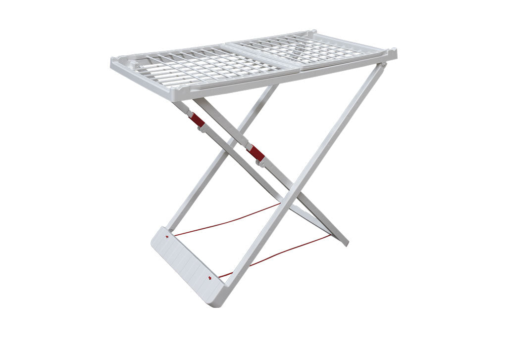 Cofan – Tendedero de Resina Blanca con Alas | 20 m de Tendido | Resistente a Intemperie y UV | Plegable