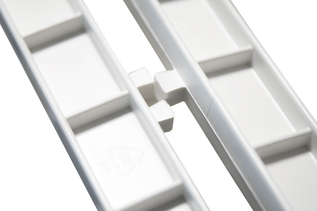 Cofan – Tendedero de Resina Blanca con Alas | 20 m de Tendido | Resistente a Intemperie y UV | Plegable