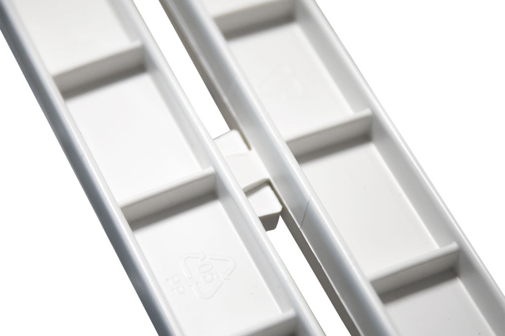 Cofan – Tendedero de Resina Blanca con Alas | 20 m de Tendido | Resistente a Intemperie y UV | Plegable