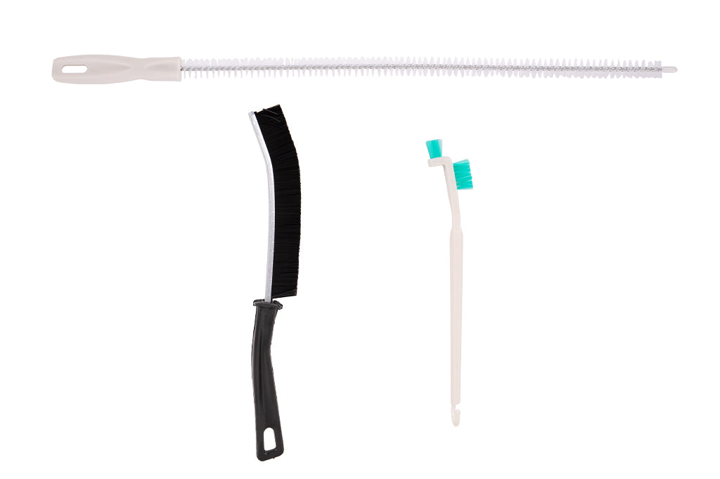 Cofan – Set de 3 Cepillos de Limpieza Multifunción | Baños, Cocinas, Ventanas | Para Ranuras, Tuberías y Grietas Difíciles