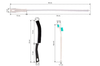 Cofan – Set de 3 Cepillos de Limpieza Multifunción | Baños, Cocinas, Ventanas | Para Ranuras, Tuberías y Grietas Difíciles