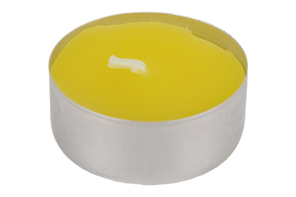 Cofan – Pack 30 Velas Tea Light de Citronela Amarilla | Duración 4,5 h c/u