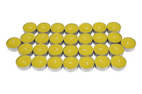 Cofan – Pack 30 Velas Tea Light de Citronela Amarilla | Duración 4,5 h c/u