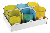 Cofan – Pack 6 Velas Aromáticas de Citronela en Vaso de Colores | 30 h de Protección Natural