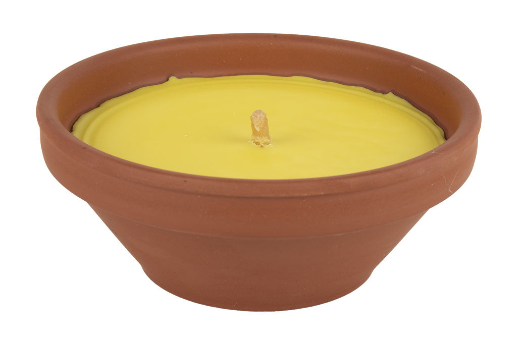 Cofan – Velas Aromáticas de Citronela en Terracota | Repelente Natural | Duración 20 h | Pack x6