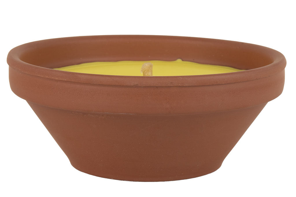 Cofan – Velas Aromáticas de Citronela en Terracota | Repelente Natural | Duración 20 h | Pack x6