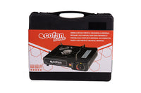 Cofan – Hornillo de Gas Portátil | Encendido Piezoeléctrico | Boquilla Universal | Ideal para Camping y Excursiones