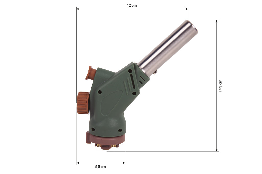 Cofan – Soplete de Gas Piezoeléctrico | Potencia 1,1 kW | Compatible con Cartuchos de 220 g | Cocina, Soldadura y Bricolaje
