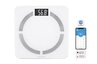 Cofan – Báscula de Baño Digital Inteligente con Bluetooth | Análisis Corporal 12 Datos | Hasta 180 kg | Pilas Incluidas