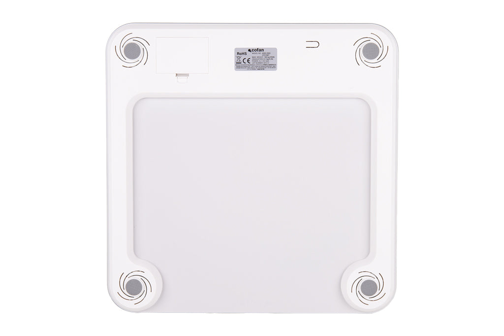 Cofan – Báscula de Baño Digital Inteligente con Bluetooth | Análisis Corporal 12 Datos | Hasta 180 kg | Pilas Incluidas
