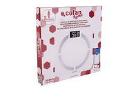 Cofan – Báscula de Baño Digital Inteligente con Bluetooth | Análisis Corporal 12 Datos | Hasta 180 kg | Pilas Incluidas