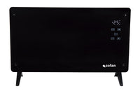 Cofan – Convector Radiante Panel de Vidrio 2000 W | 2 Modos 1500/2000 W | App Tuya/Smart Life + Mando | Control por Voz | Temporizador 24 h