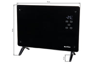 Cofan – Convector Radiante Panel de Vidrio 2000 W | 2 Modos 1500/2000 W | App Tuya/Smart Life + Mando | Control por Voz | Temporizador 24 h