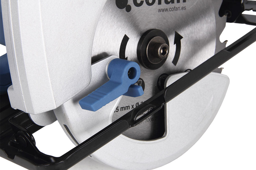 Cofan – Sierra Circular Ø185 mm con Guía Láser | 1500W y 5800 rpm | Corte a 90°/45° | Alta Precisión y Seguridad