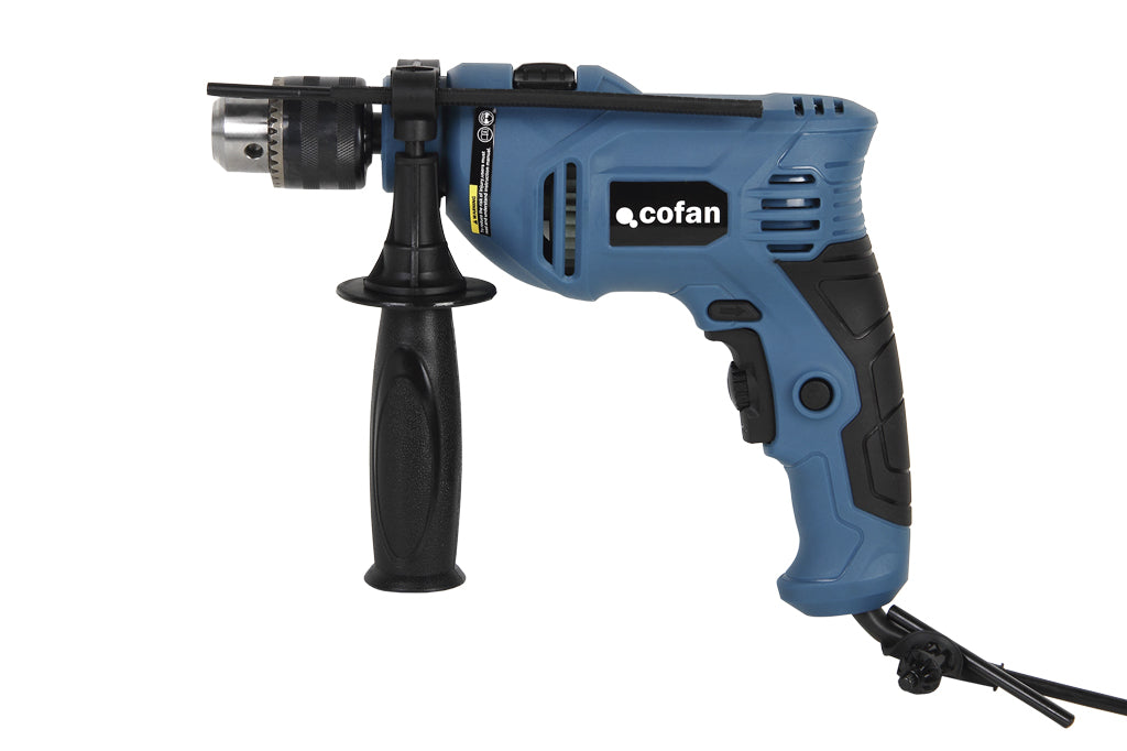Cofan – Taladro de Impacto 600W | Taladro Eléctrico 230V con Portabrocas 13 mm | Para Madera, Hormigón y Acero