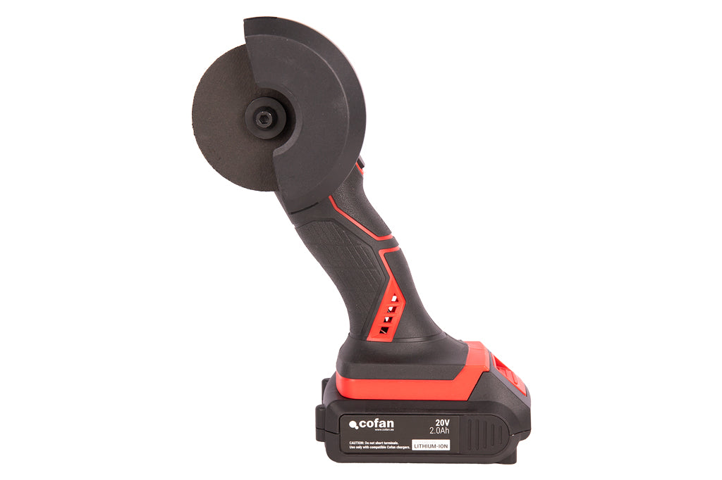 Cofan – Mini Amoladora a Batería 20 V | 19.500 rpm | Disco Ø76 mm | Con o sin Batería