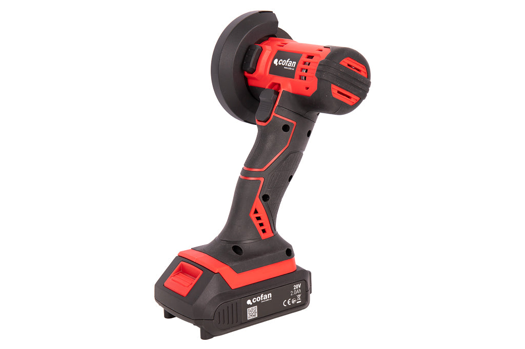 Cofan – Mini Amoladora a Batería 20 V | 19.500 rpm | Disco Ø76 mm | Con o sin Batería