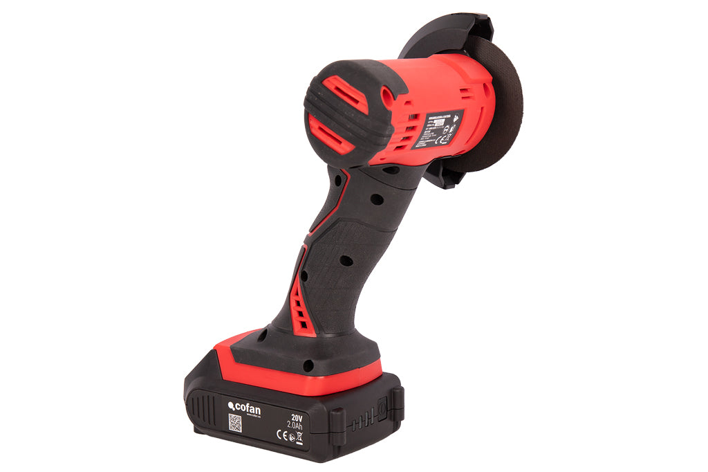 Cofan – Mini Amoladora a Batería 20 V | 19.500 rpm | Disco Ø76 mm | Con o sin Batería