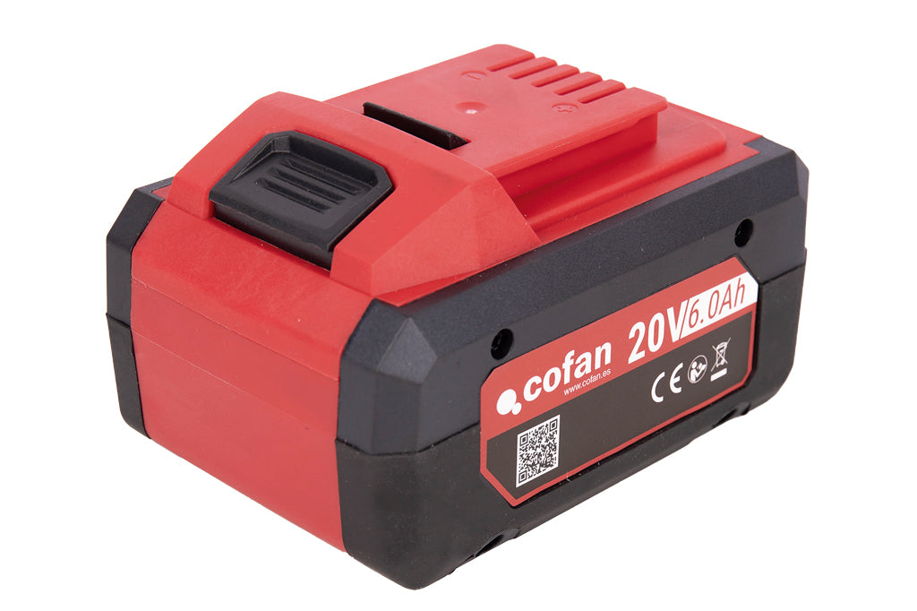 Cofan – Batería Li-Ion 20 V 6.0 Ah | Sistema 1 for All | Alta Autonomía con Indicador LED