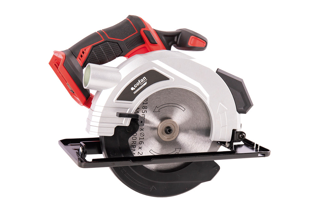 Cofan – Sierra Circular a Batería 20 V Brushless | Disco Ø185 mm | 3.650 rpm | Corte 50 mm | Con o Sin Batería y Cargador
