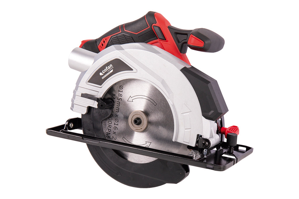 Cofan – Sierra Circular a Batería 20 V Brushless | Disco Ø185 mm | 3.650 rpm | Corte 50 mm | Con o Sin Batería y Cargador
