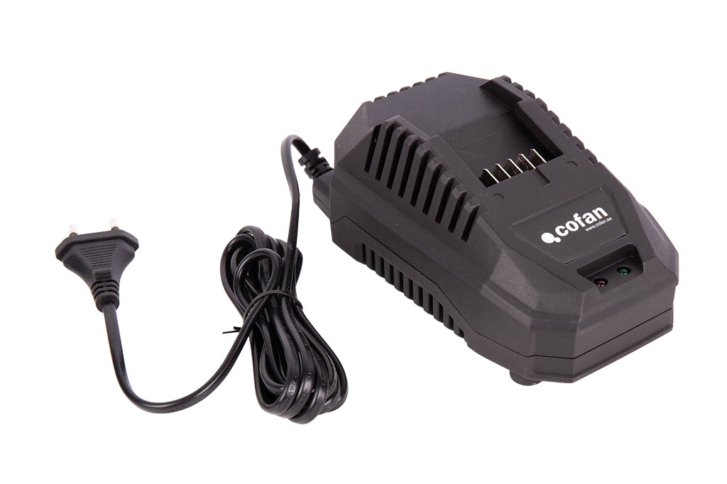 Cofan – Pack Cargador 20 V 4.5 A + Batería 20 V 4.0 Ah Li-Ion | Sistema 1 for All | Protección Contra Sobrecarga