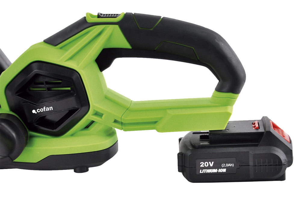Cofan – Sopladora Eléctrica a Batería Li-ion 20 V | 12.000 rpm | 2 Velocidades | Con Batería y Cargador