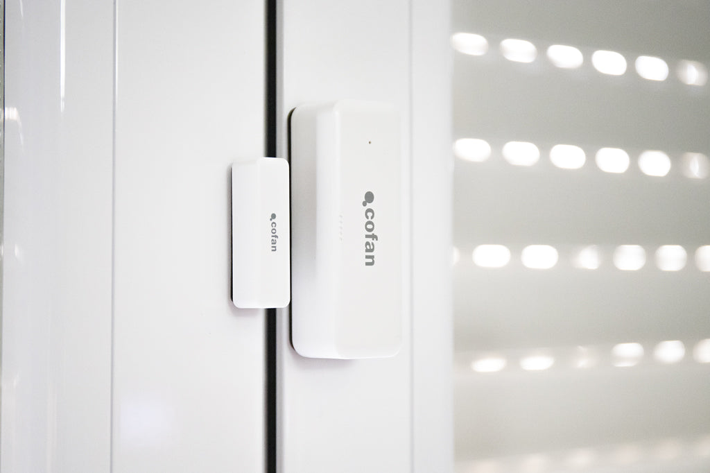 Cofan – Sensor Inteligente para Puertas y Ventanas | WiFi y Bluetooth | Compatible con Alexa y Google | Protección Antirrobo
