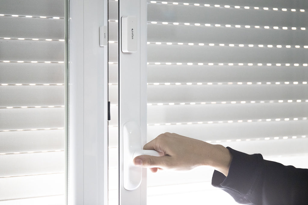 Cofan – Sensor Inteligente para Puertas y Ventanas | WiFi y Bluetooth | Compatible con Alexa y Google | Protección Antirrobo