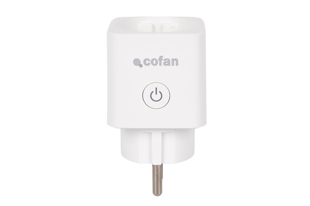Cofan – Enchufe Inteligente WiFi + Bluetooth | Control Remoto desde App | Compatible con Alexa y Google | Temporizador y Protección Infantil