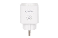 Cofan – Enchufe Inteligente WiFi + Bluetooth | Control Remoto desde App | Compatible con Alexa y Google | Temporizador y Protección Infantil