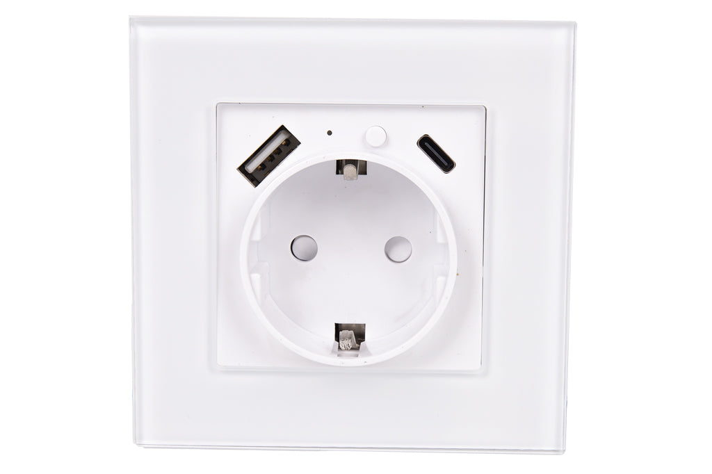 Cofan – Base de Enchufe Inteligente con USB y Tipo C | WiFi + Bluetooth | Compatible Alexa y Google | Control Remoto y Temporizador