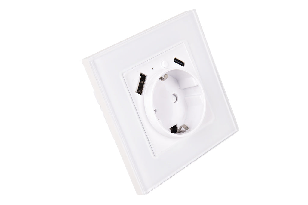 Cofan – Base de Enchufe Inteligente con USB y Tipo C | WiFi + Bluetooth | Compatible Alexa y Google | Control Remoto y Temporizador