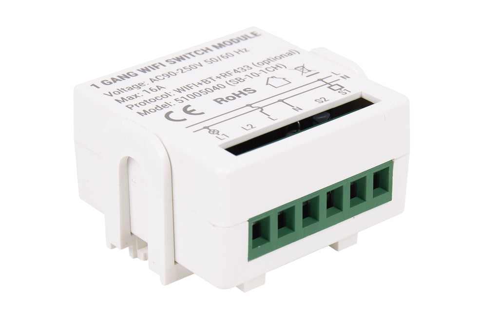 Cofan – Relé WiFi Inteligente Individual 16A | Automatiza Interruptores y Enchufes | Compatible con App Smart Life y Tuya | Alexa y Google