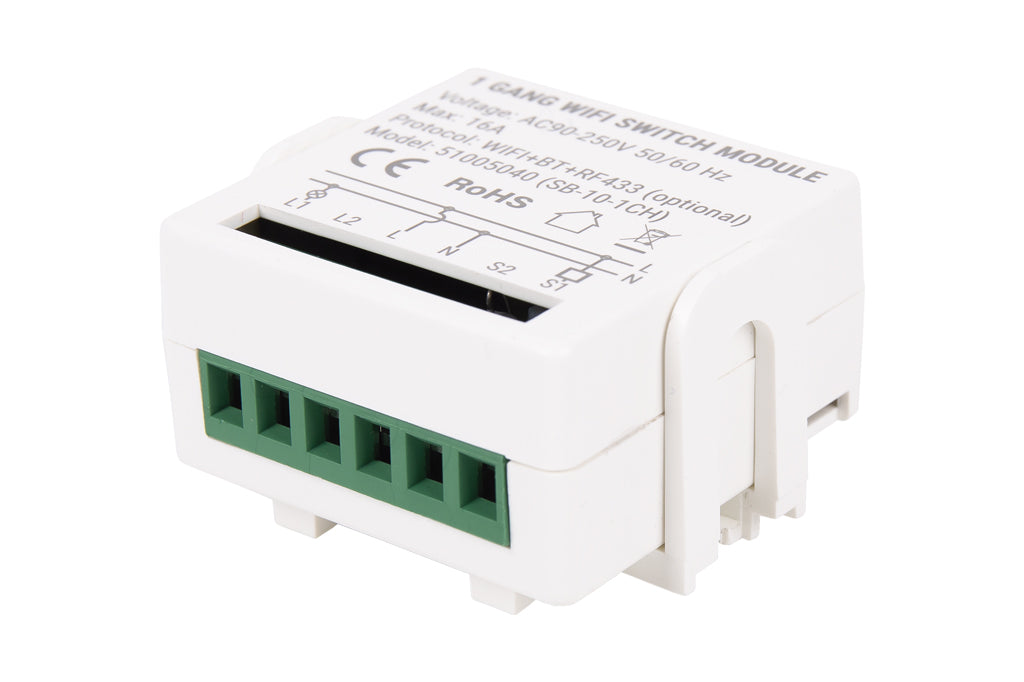 Cofan – Relé WiFi Inteligente Individual 16A | Automatiza Interruptores y Enchufes | Compatible con App Smart Life y Tuya | Alexa y Google
