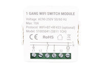 Cofan – Relé Inteligente WiFi 1 Interruptor | Para Luces hasta 10 A | Control por App Smart Life o Tuya | Compatible con Alexa y Google
